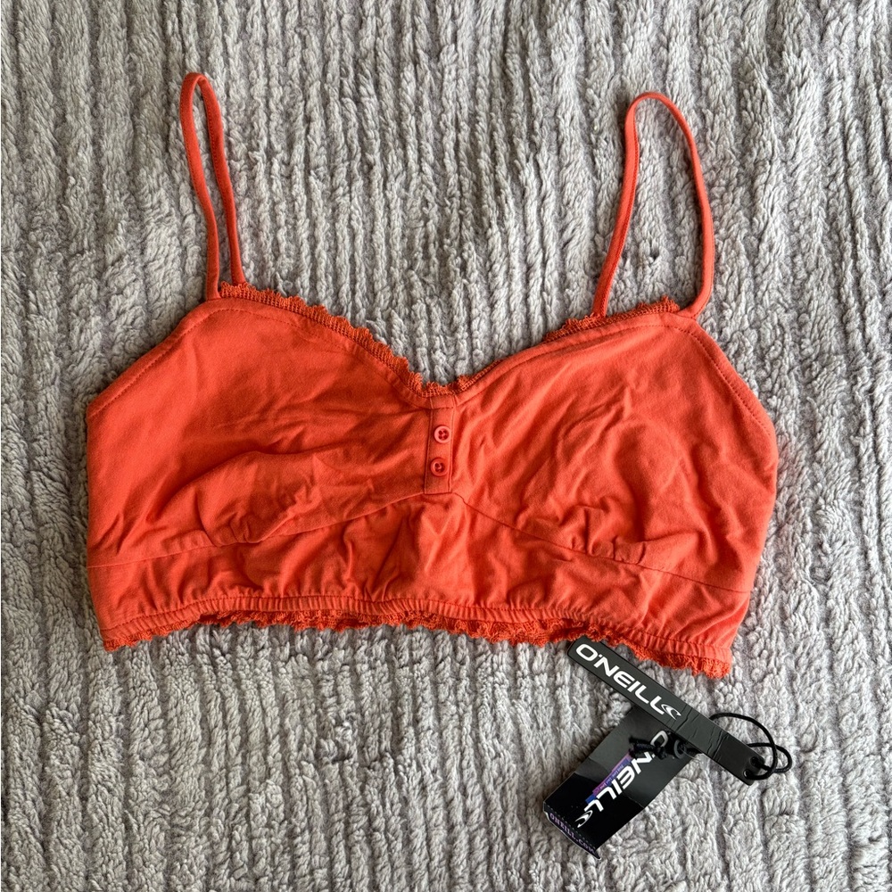O’Neill NWT Vibrant Orange Beach Tank Top Size M Vacation Summer